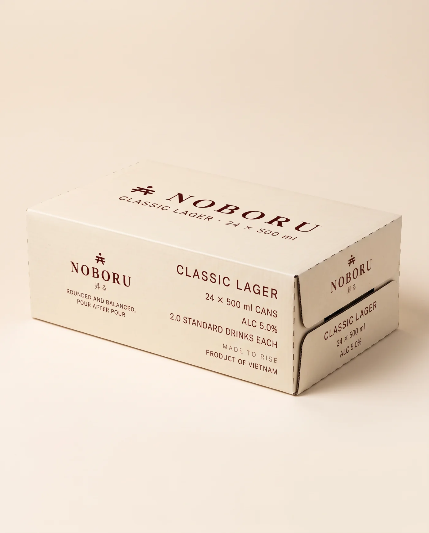 Noboru Classic outer carton of 500 ml cans