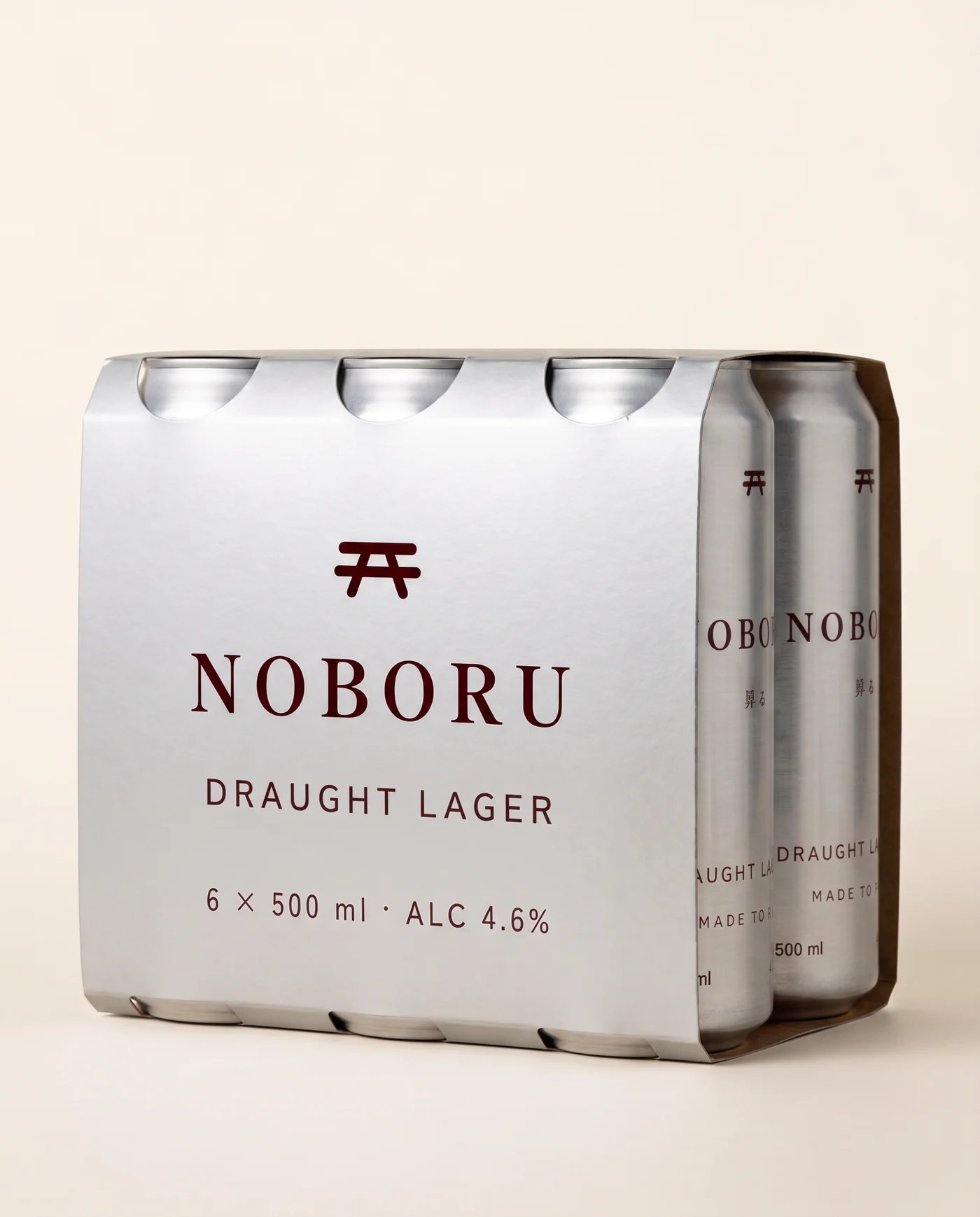 Noboru Draught six-pack of 500 ml cans